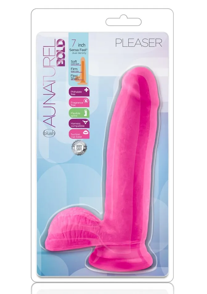 Au Naturel Female Sex Toys Au Naturel Bold Pleaser Dildo with Suction Cup