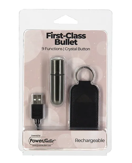 BMS Enterprises Female Sex Toys First Class Mini Rechargeable Bullet Gun Metal