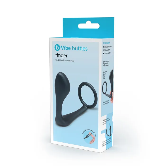 BVibe Male Sex Toys bVibe Butties Ringer Cock Ring Prostate Plug