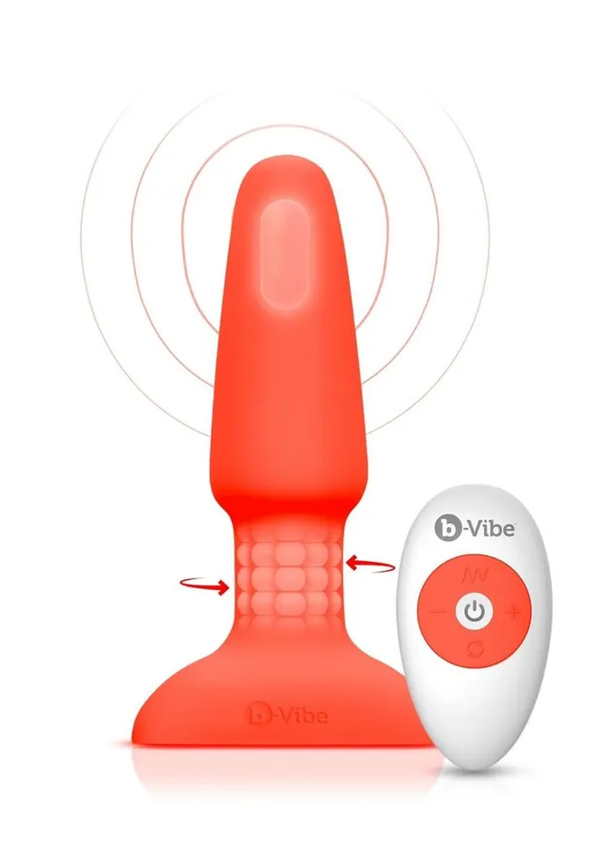 BVibe Rimming Plug 2 Rechargeable Silicone Anal Plug with Remote bVibe Male Sex Toys