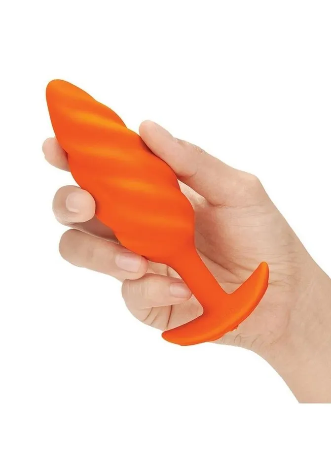 BVibe Swirl Textured Rechargeable Silicone Anal Plug bVibe Male Sex Toys