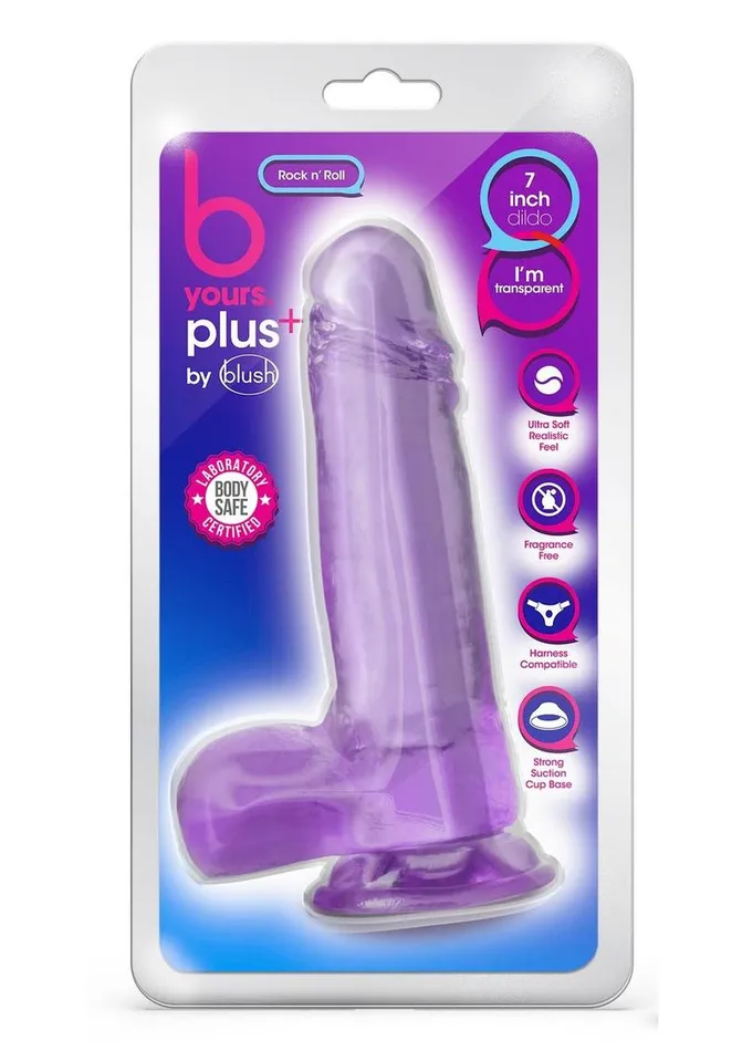 B Yours Plus Rock N Roll Realistic Dildo with Balls B Yours Female Sex Toys