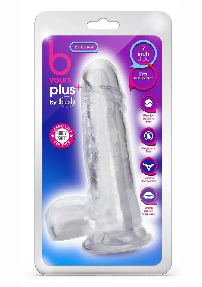 B Yours Plus Rock N Roll Realistic Dildo with Balls B Yours Female Sex Toys