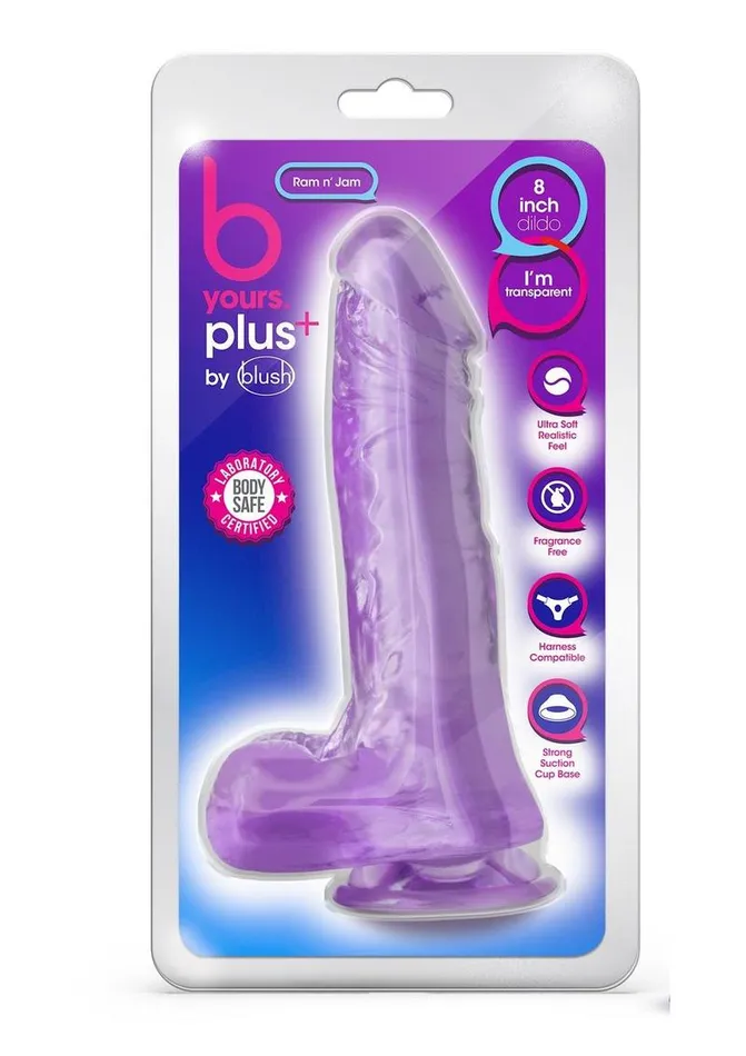 B Yours Plus Rock N Roll Realistic Dildo with Balls B Yours Female Sex Toys