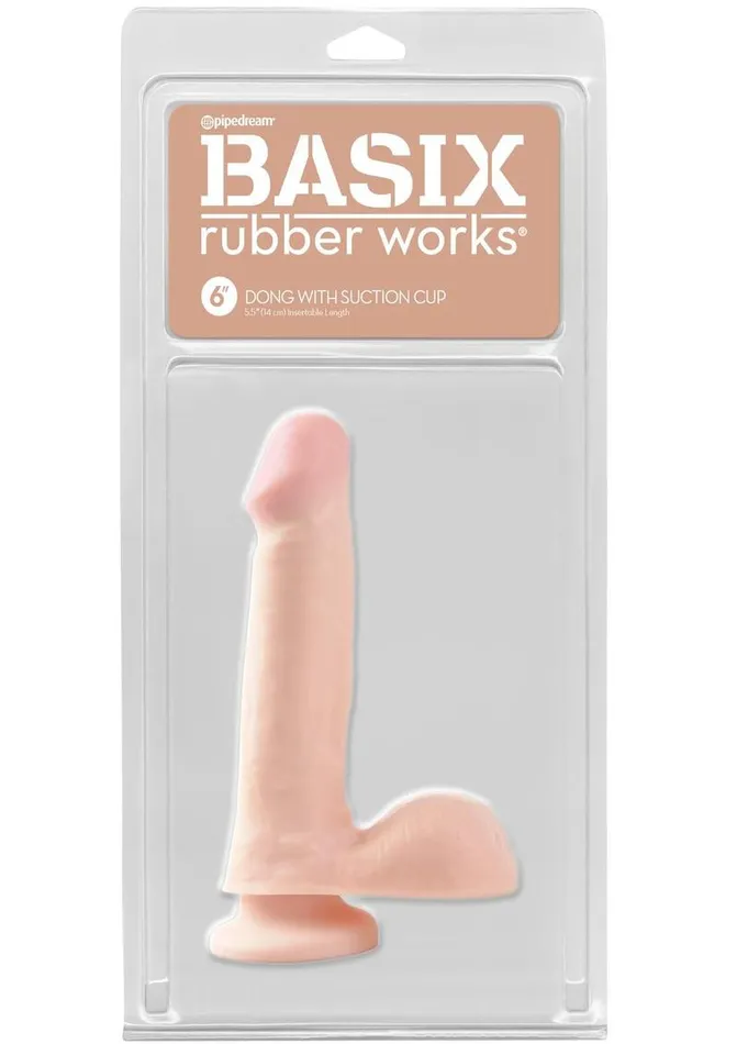 Basix Rubber Works Basix Dong with Suction Cup Female Sex Toys