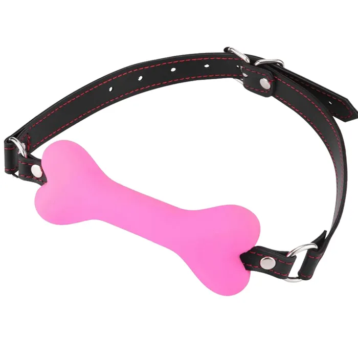 BeBuZZed BDSM Silicone Dog Bone Mouth Gag Pink BeBuZZed Vibrators