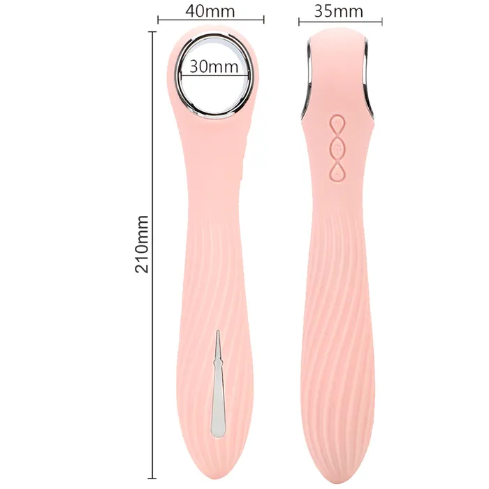 Bebuzzed Eshock Estim Loop Ribbed Electric Shock USB Vibrator Pink BeBuZZed Vibrators