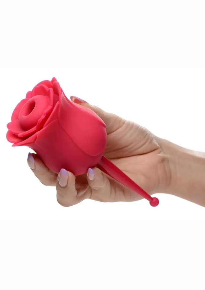 Bloomgasm Inmi Bloomgasm Sucking and Vibrating Rose Silicone Rechargeable Clit Stimulator Female Sex Toys