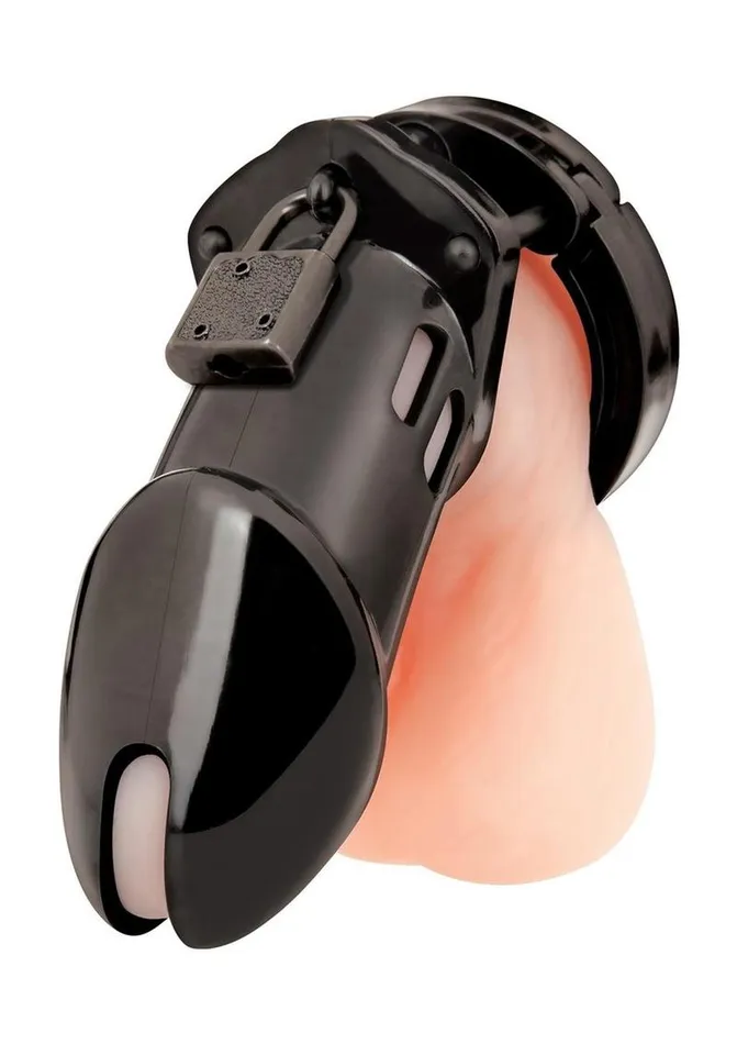 Blue Line CandB Gear Male Sex Toys Acrylic SeeThru Chastity Cage