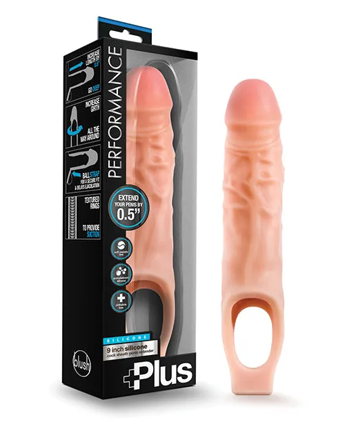 Blush Novelties Blush 9 Silicone Cock Sheath Flesh Dildos