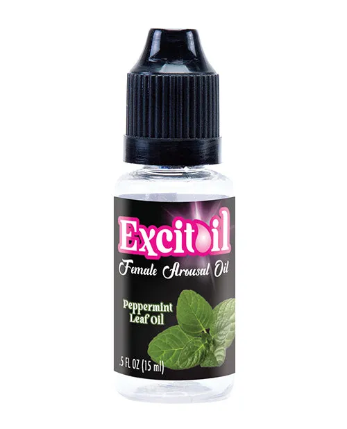 Body Action Products Female Sex Toys Body Action Excitoil Peppermint Arousal Oil 5 oz