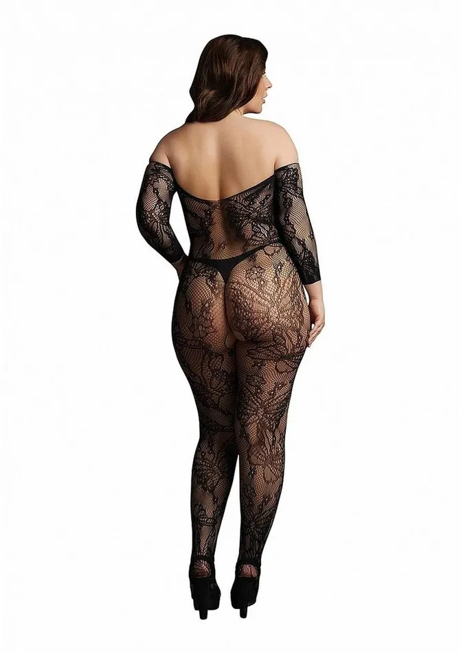 Bodystockings Playsuits Le Desir Lace Sleeved Bodystocking Le Desir