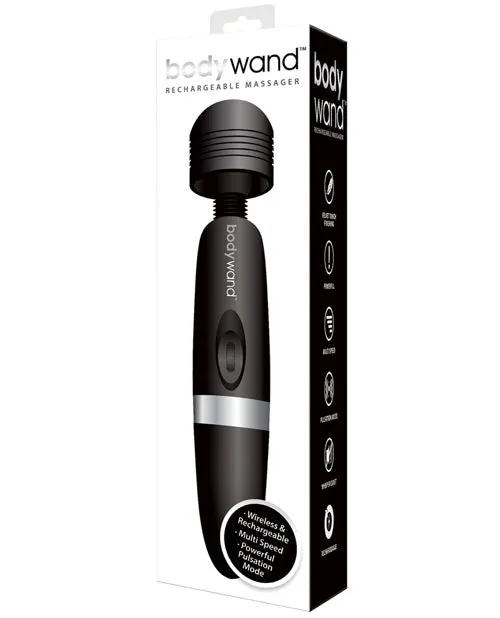 Bodywand Rechargeable Wand Vibrator Black Xgen Vibrators