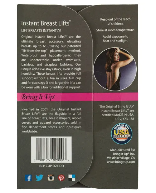 Bring It Up Plus Size Breast Lifts D Cup Larger 3 pk Bring It Up Male Sex Toys