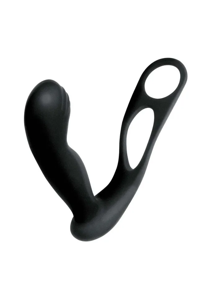 Butts Up Rechargeable Silicone Prostate Massager with Scrotum and Cock Ring Butts Up Male Sex Toys