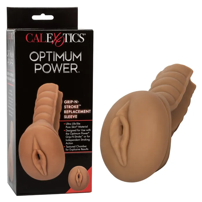 CalExotics Male Sex Toys Optimum Power Grip N Stroke Replacement Sleeve