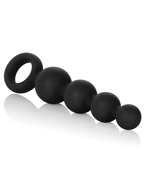 Calexotics Silicone Booty Beads Black California Exotic Novelties Anal