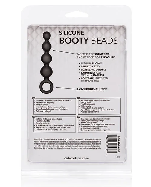 Calexotics Silicone Booty Beads Black California Exotic Novelties Anal