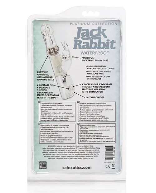 California Exotic Novelties Vibrators Jack Rabbit Platinum Collection Silver