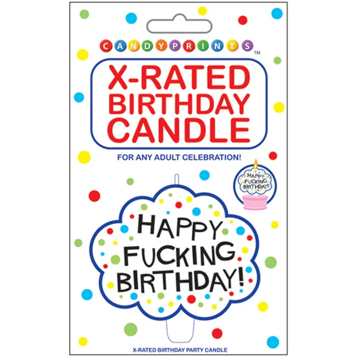 CandyPrints XRated Birthday Candle Happy Fing Birthday CandyPrints Vibrators