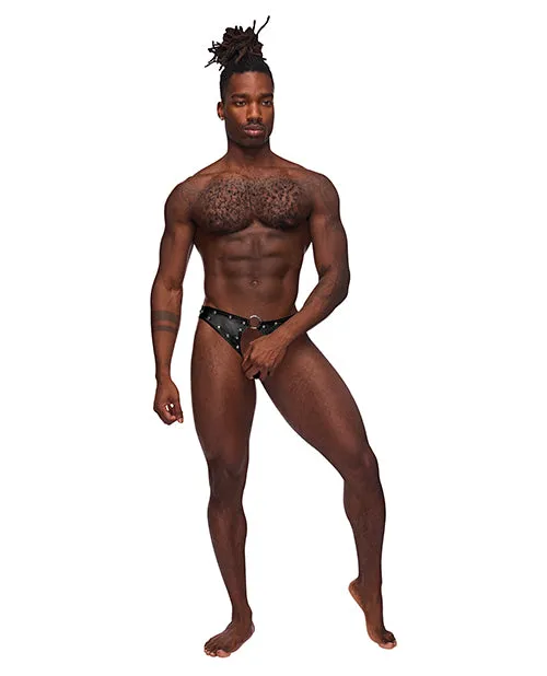 Comme Ci Comme Ca Anal Fetish Cyclops Pouchless Jock Strap Black LXL