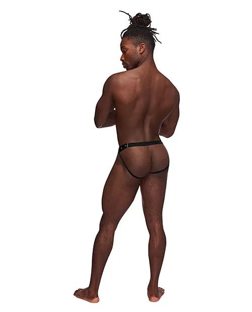 Comme Ci Comme Ca Anal Fetish Cyclops Pouchless Jock Strap Black LXL