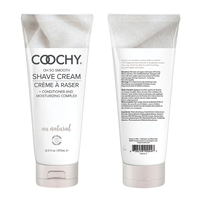 Coochy Female Sex Toys Coochy Shave Cream 125oz Au Natural