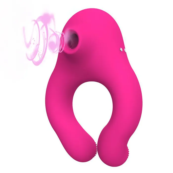 Couple Vibrator Suction Ring For Penis Clitoral Stimulation 7 Modes Sorlove Female Sex Toys