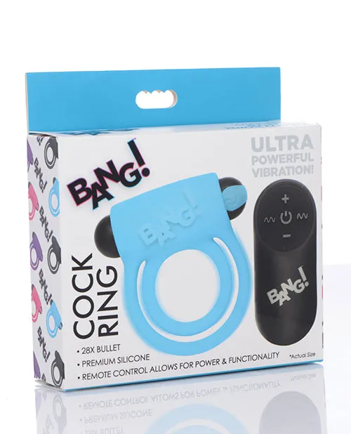 Couples Bang Vibrating Cock Ring Bullet Blue Xr LLC