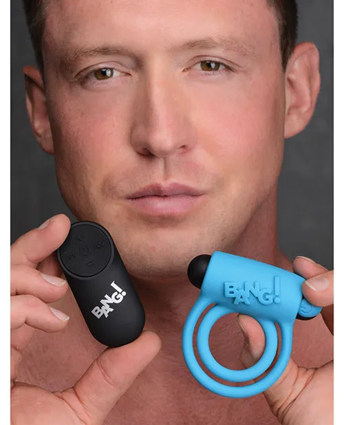 Couples Bang Vibrating Cock Ring Bullet Blue Xr LLC