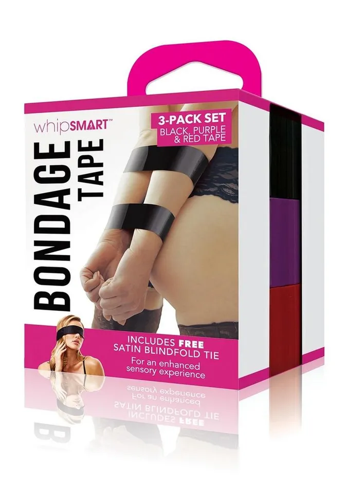 Couples Whipsmart WhipSmart Bondage Tape 150ft with Silky Blindfold