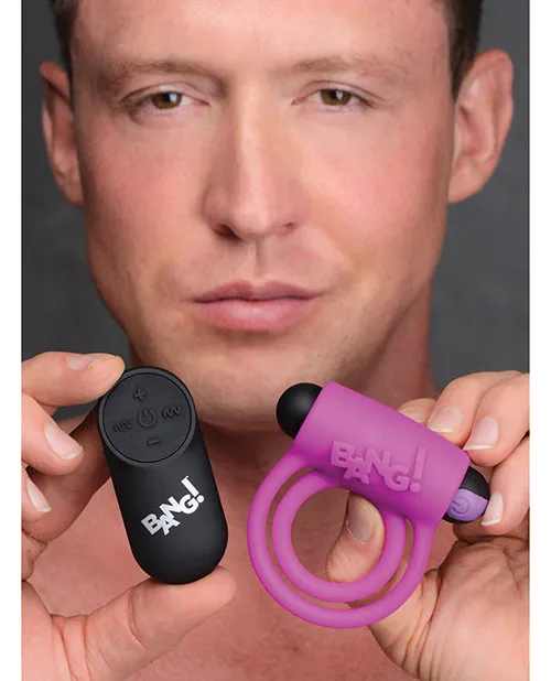 Couples Xr LLC Bang Vibrating Cock Ring Bullet Purple