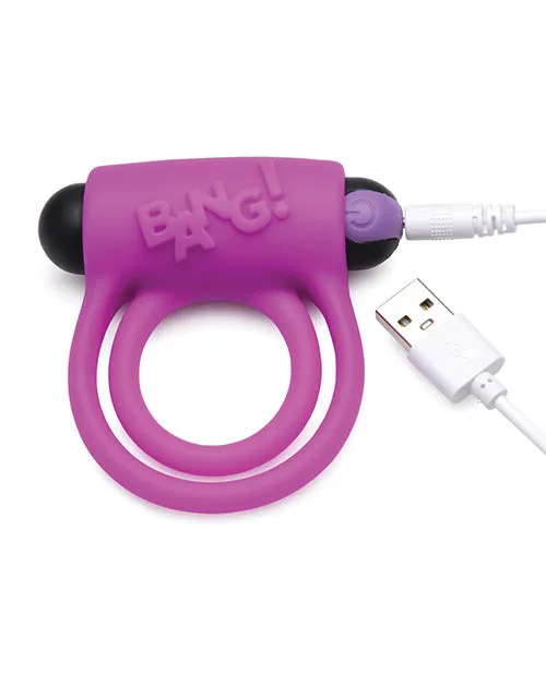 Couples Xr LLC Bang Vibrating Cock Ring Bullet Purple