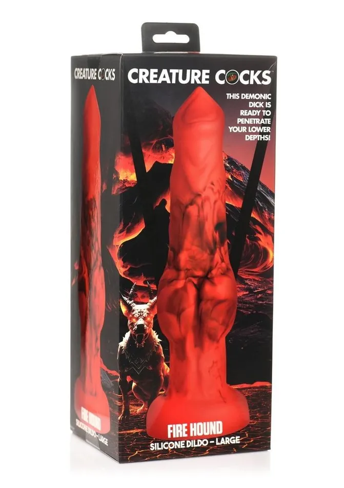 Creature Cocks Dildos Creature Cocks Fire Hound Silicone Dildo