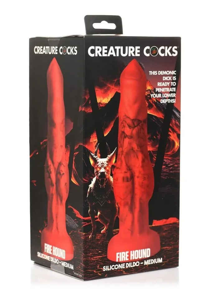 Creature Cocks Dildos Creature Cocks Fire Hound Silicone Dildo