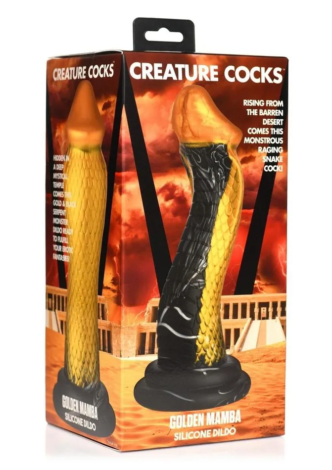 Creature Cocks Golden Mamba Silicone Dildo Creature Cocks Dildos