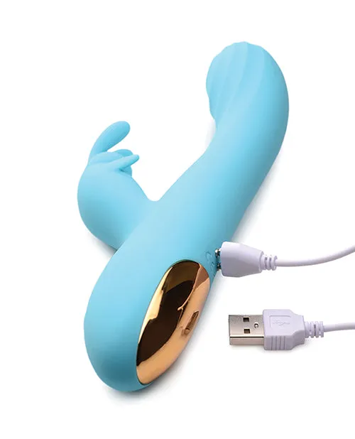Curve Novelties Vibrators Power Bunnies Snuggles 10X Rabbit Blue