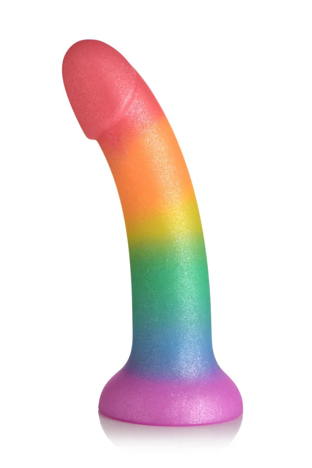 Curve Toys Dildos Simply Sweet 65 Phallic Rainbow Dildo