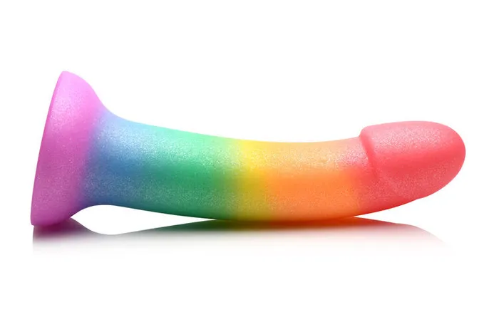 Curve Toys Dildos Simply Sweet 65 Phallic Rainbow Dildo