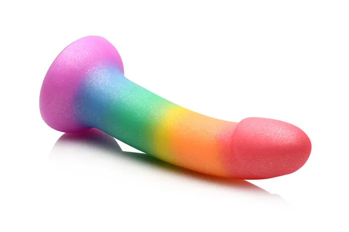 Curve Toys Dildos Simply Sweet 65 Phallic Rainbow Dildo