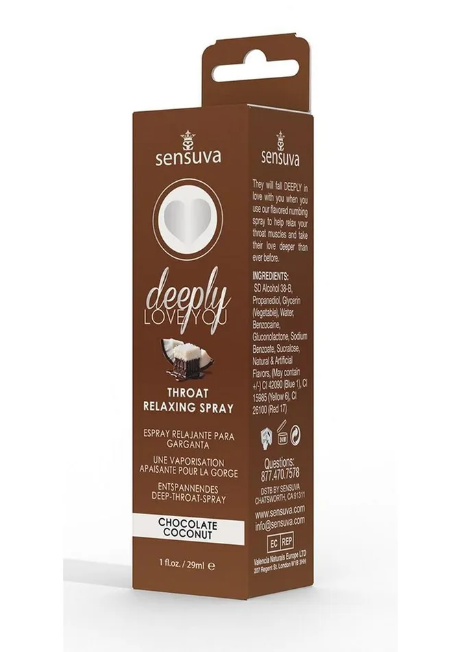 Deeply Love You Vibrators Deeply Love You Throat Relaxing Spray Chocolate Coconut