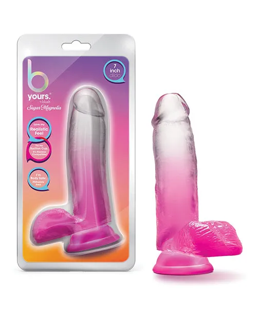 Dildos Blush Novelties B Yours 7 Sugar Magnolia Dildo Fuchsia