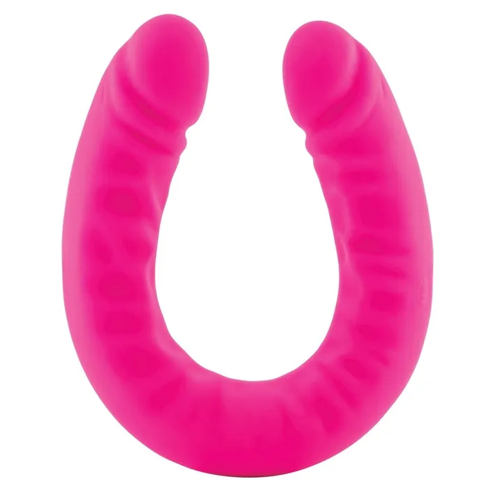 Dildos Blush Ruse Silicone Slim Double DongHot Pink 18