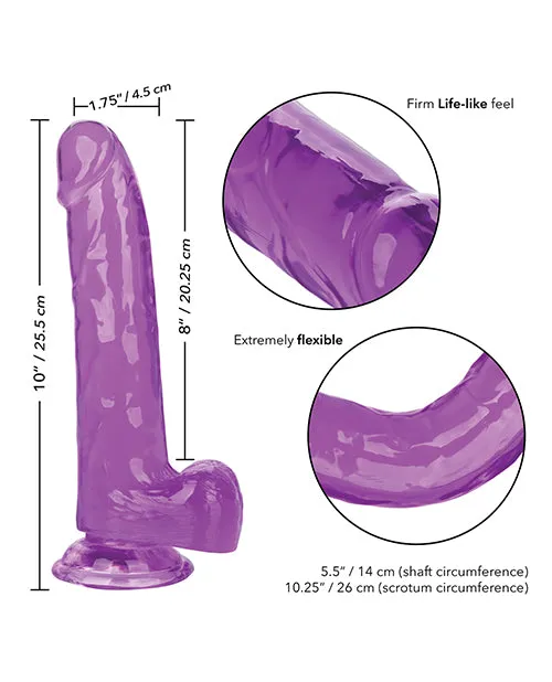 Dildos California Exotic Novelties Size Queen 8 Dildo Purple