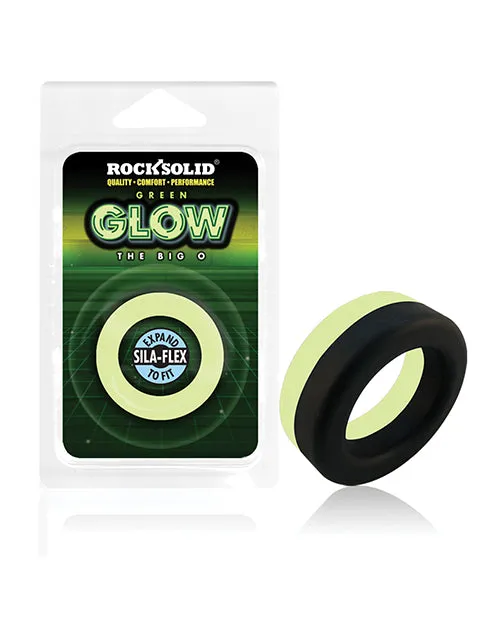 Dildos Doc Johnson Rock Solid Glow In The Dark Big O Ring BlackGreen