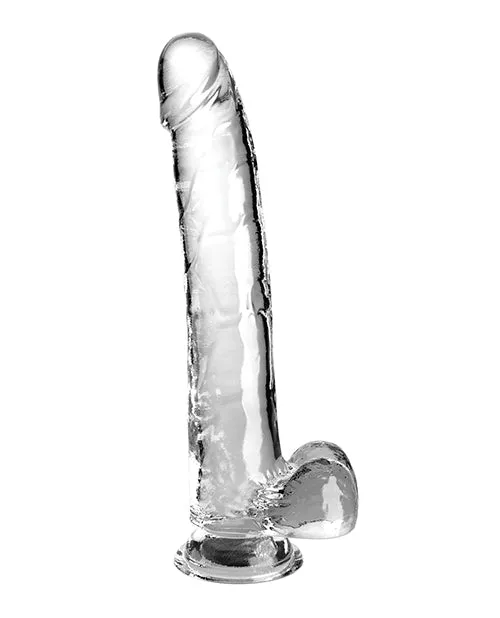 Dildos Pipedream Products King Cock Clear 11 Cock with Balls Clear