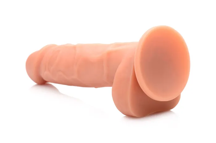 Dildos StrapU Power Pecker 7 Silicone Dildo w Balls StrapU