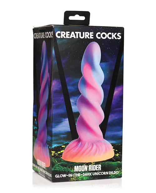 Dildos Xr LLC Creature Cocks Moon Rider Unicorn Dildo Glow In The Dark