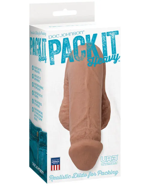 Doc Johnson Dildos Pack It Heavy Packing Dildo Brown