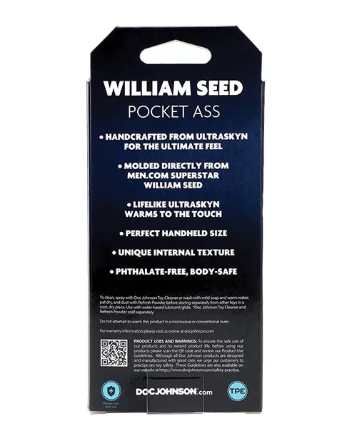 Doc Johnson Signature Strokers William Seed Pocket Ass Male Sex Toys